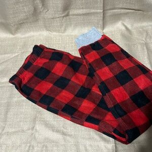 XL buffalo plaid fleece pajamas NWOT